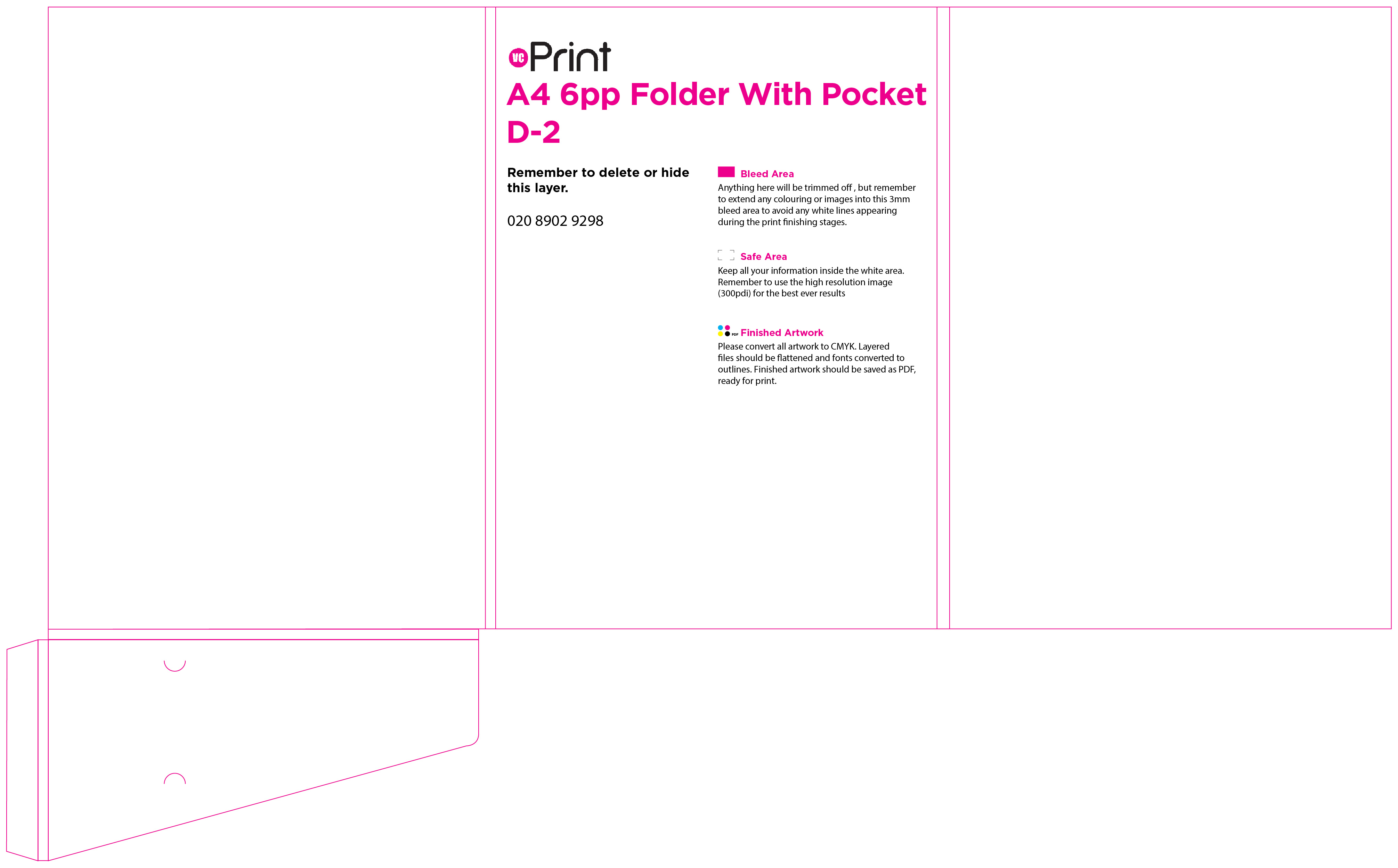 A4 6 Page Folders with Pocket Artwork File 3