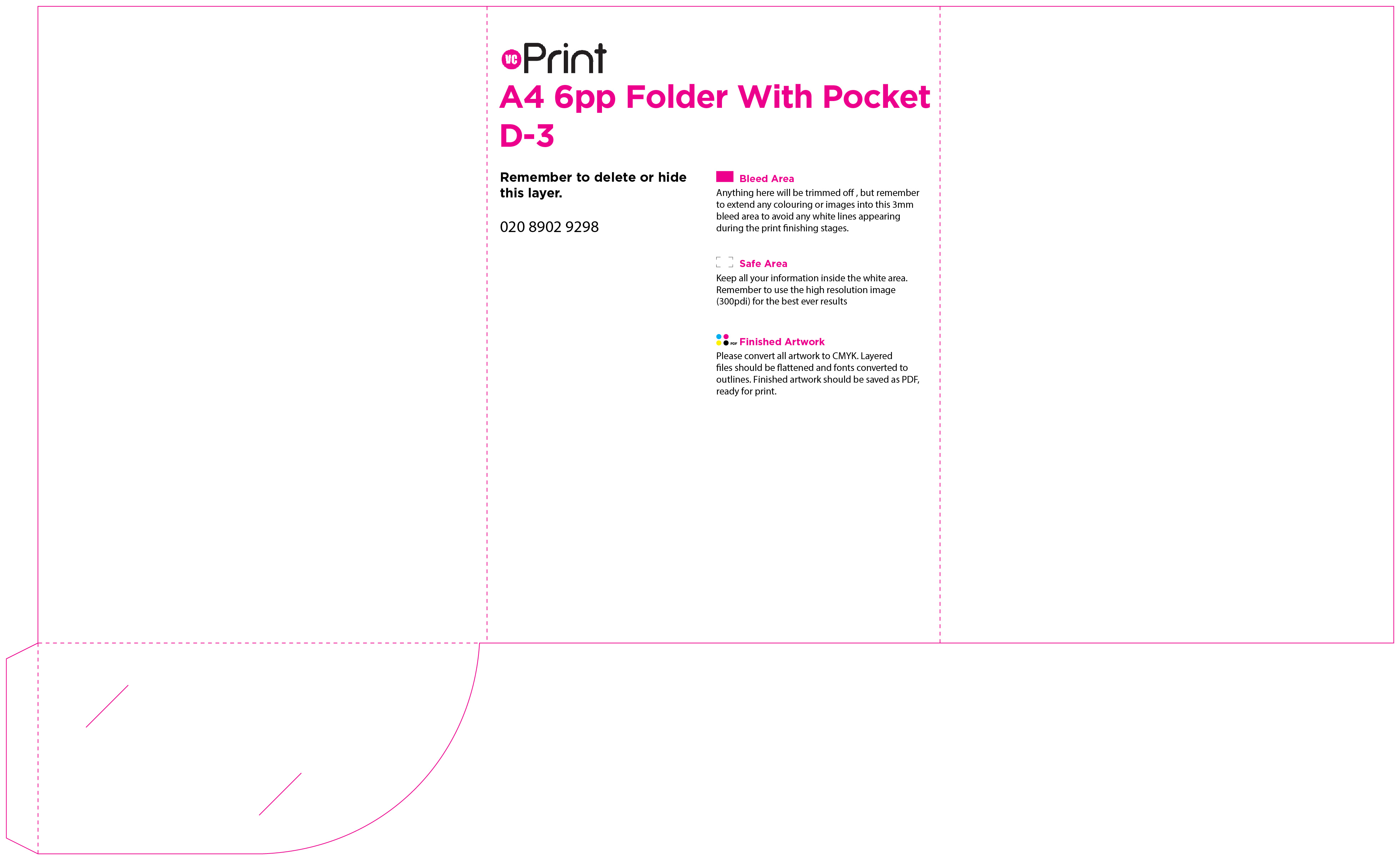 A4 6 Page Folders with Pocket Artwork File 5