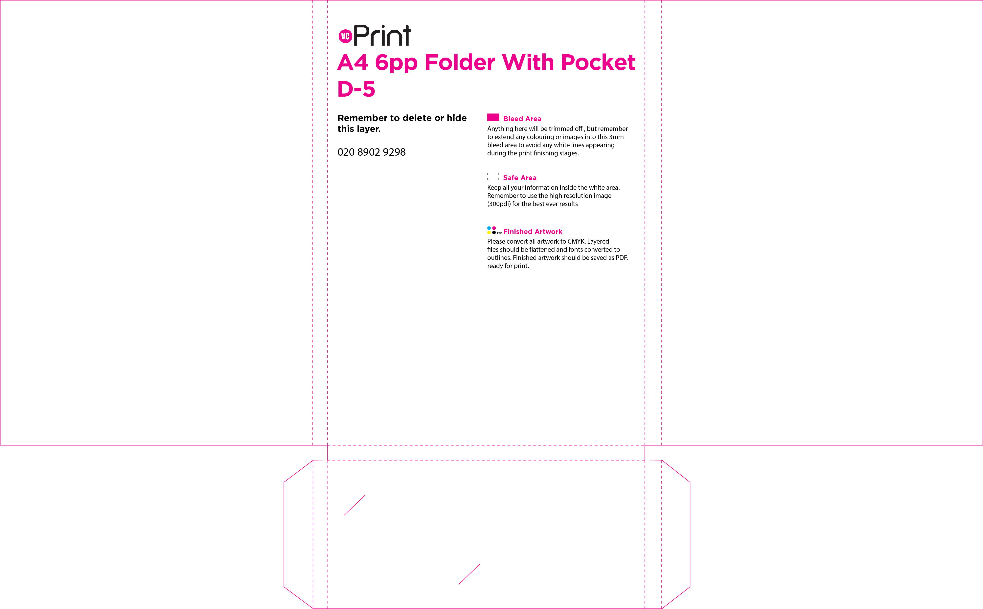 A4 6 Page Folders with Pocket Artwork File 7