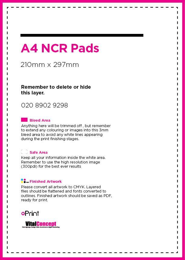 A4 NCR Sets - Colour Artwork File 1