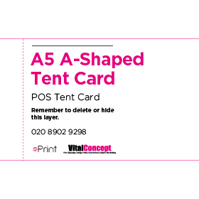 Interlocking A-Shaped Tent Cards Artwork File 3