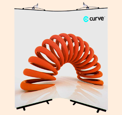 Curve Exhibition Display Stand