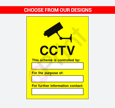CCTV & Security Signs - 450mm x 600mm