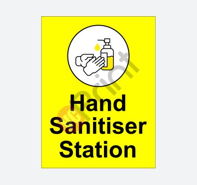 Hand Sanitiser Station Signage