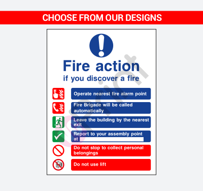Fire Safety Signs - 450mm x 600mm