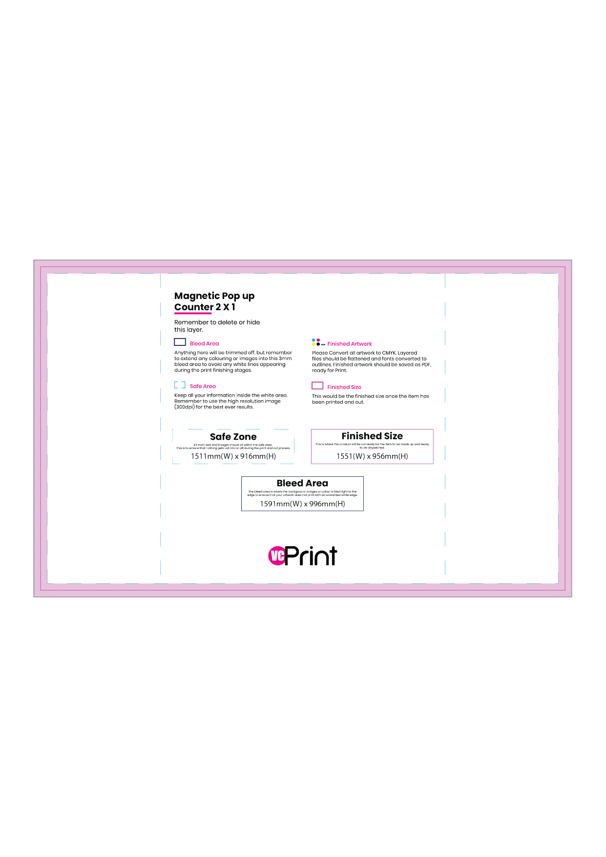 Magnetic Pop up Counter - 2X1