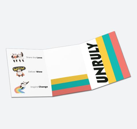 A4 6 Page Folders With Centre Flap