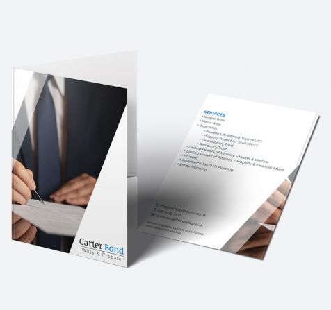 A4 Single Sided Folders