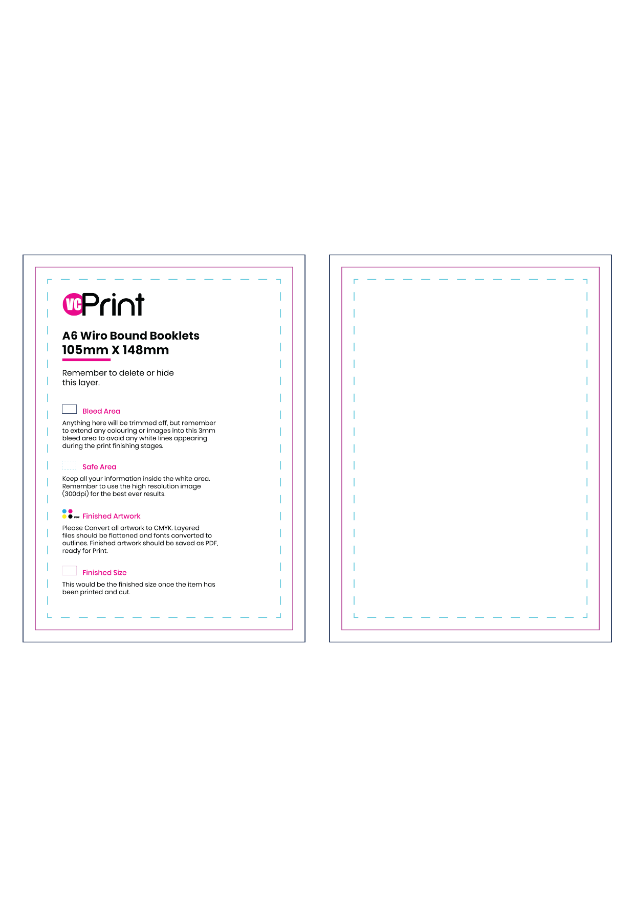 A6 Wiro Bound Booklet 105mm X 148mm