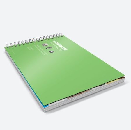 A6 Wiro Bound Brochures