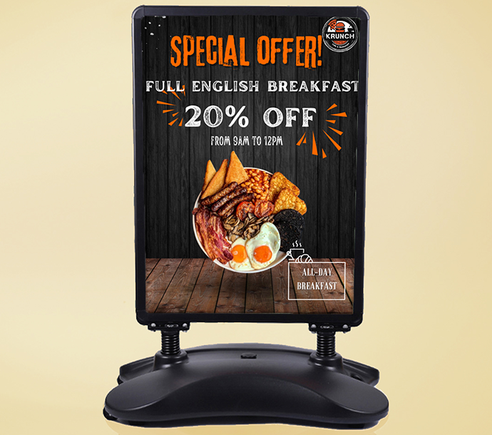 Waterbase Spring Pavement Sign